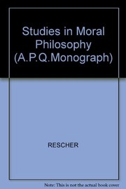 Cover of Studies in moral philosophy by David Braybrooke