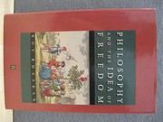 Front cover of Philosophy and the idea of freedom by Roy Bhaskar