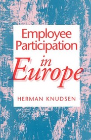 Front cover of Employee participation in Europe by Herman Knudsen