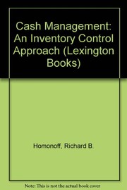 Cover of Cash management by Richard Homonoff