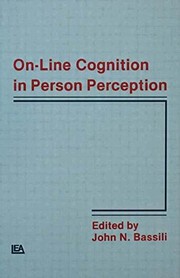 Front cover of On-line Cognition in Person Perception by John N. Bassili