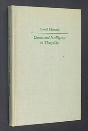 Front cover of Chance and intelligence in Thucydides by Lowell Edmunds
