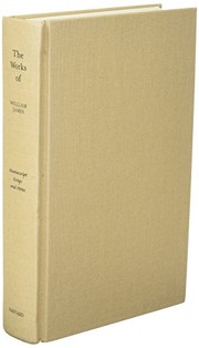 Cover of Manuscript essays and notes by William James