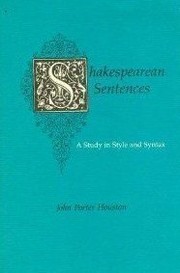 Cover of Shakespearean sentences by John Porter Houston