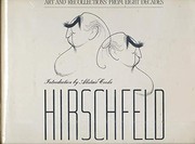 Cover of Hirschfeld by Al Hirschfeld