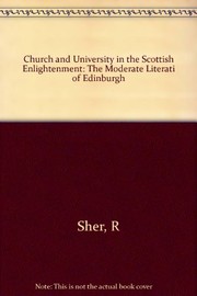 Front cover of Church and university in the Scottish Enlightenment by Richard B. Sher