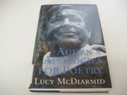 Front cover of Auden's apologies for poetry by Lucy McDiarmid