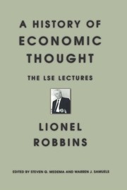 Cover of A History of Economic Thought by Lionel Robbins
