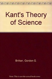 Front cover of Kant's theory of science by Gordon G. Brittan