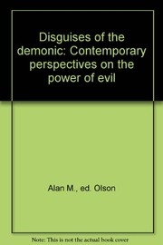 Front cover of Disguises of the demonic by Alan M. Olson