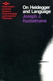 Cover of On Heidegger and language by Joseph J. Kockelmans