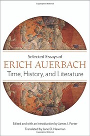 Front cover of Time, History, and Literature: Selected Essays of Erich Auerbach by Erich Auerbach