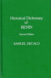 Front cover of Historical dictionary of Benin by Samuel Decalo