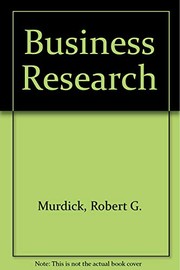 Cover of Business research by Robert G. Murdick