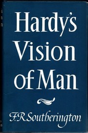 Front cover of Hardy's vision of man by Frank Rodney Southerington