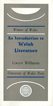 Front cover of An introduction to Welsh literature by Gwyn Williams
