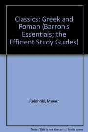 Front cover of Essentials of Greek and Roman classics by Meyer Reinhold