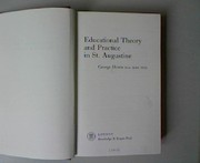 Cover of Educational theory and practice in St. Augustine by George Howie
