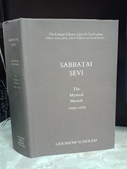Cover of Sabbatai Ṣevi by Gershon Scholem