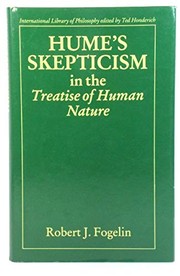 Cover of Hume's skepticism in the Treatise of human nature by Robert J. Fogelin