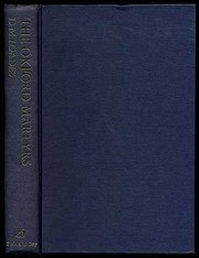 Cover of The Oxford martyrs by D. M. Loades