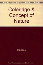 Front cover of Coleridge and the concept of nature by Raimonda Modiano