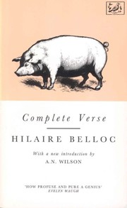 Cover of Complete verse by Hilaire Belloc