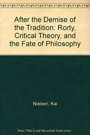 Front cover of After the Demise of the Tradition by Kai Nielsen