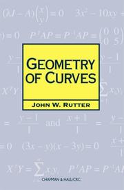 Front cover of Geometry of Curves (Chapman Hall/Crc  Mathematics Series) by J.W. Rutter
