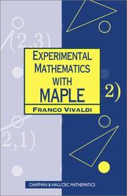 Cover of Experimental Mathematics with Maple by Franco Vivaldi
