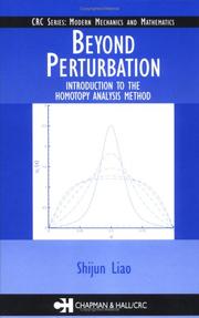 Cover of Beyond perturbation by Shijun Liao