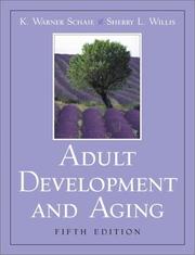 Cover of Adult development and aging by K. Warner Schaie