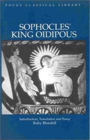 Cover of Sophocles: King Oidipous by Sophocles