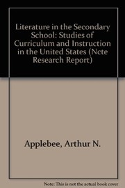 Front cover of Literature in the secondary school by Arthur N. Applebee