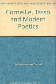 Front cover of Corneille, Tasso, and modern poetics by A. Donald Sellstrom