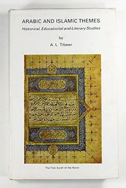 Front cover of Arabic and Islamic themes by Abdul Latif Tibawi