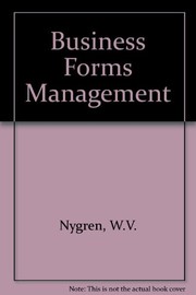 Cover of Business forms management by W. V. Nygren