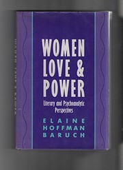Cover of Women, love, and power by Elaine Hoffman Baruch