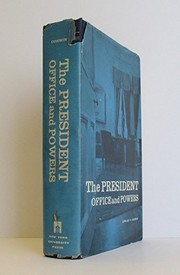 Cover of The President by Edward S. Corwin