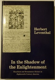 Front cover of In the shadow of the Enlightenment by Herbert Leventhal