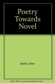 Cover of Poetry towards novel by John Speirs