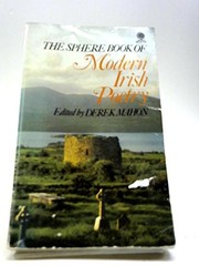Cover of Modern Irish poetry by Derek Mahon