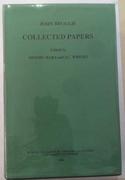 Cover of Collected papers by Brough, John