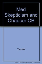 Cover of Medieval skepticism and Chaucer by Mary Edith Thomas