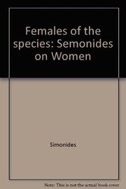 Front cover of Females of the species by Hugh Lloyd-Jones