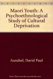 Front cover of Maori youth by David Paul Ausubel