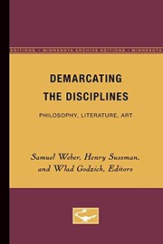 Cover of Demarcating the disciplines by Weber, Samuel
