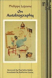 Cover of On autobiography by Philippe Lejeune