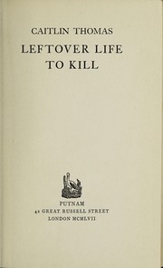 Cover of Leftover Life to Kill by Caitlin Thomas