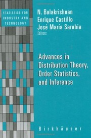 Front cover of Advances in Distribution Theory, Order Statistics, and Inference (Statistics for Industry and Technology) by N. Balakrishnan